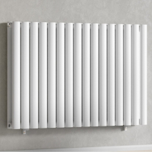 (White) 960 x 600mm Column Radiator Double Oval Panel Radiator