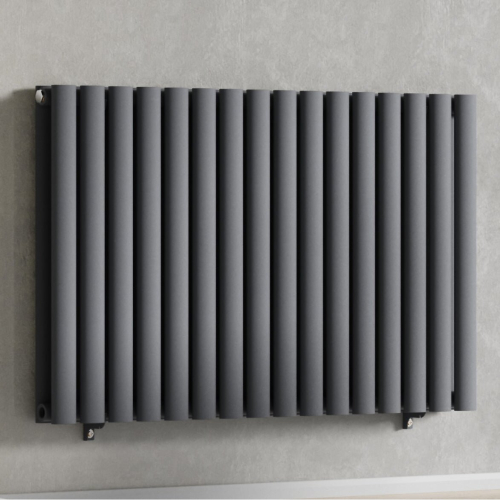 (Anthracite Gray) 960 x 600mm Column Radiator Double Oval Panel Radiator 2