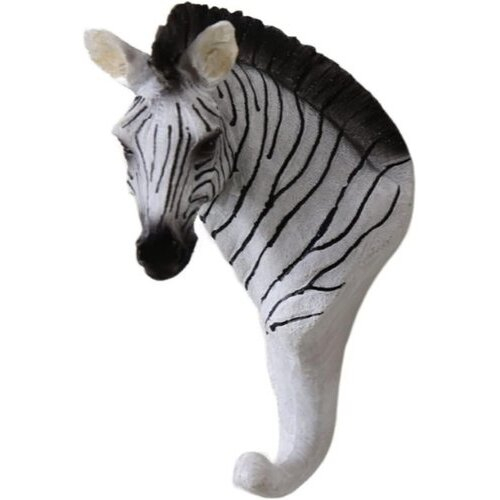 Hand Painted Novelty Zebra Wall Hook Hanger | Home Decoration