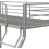 Seconique Tandi Triple Sleeper Metal Bunk Bed Double 4ft6 and Single 3ft in Silver Finish 6