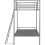 Seconique Seconique Brandon 3ft Metal Bunk Bed - Silver 7