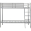 Seconique Seconique Brandon 3ft Metal Bunk Bed - Silver 8