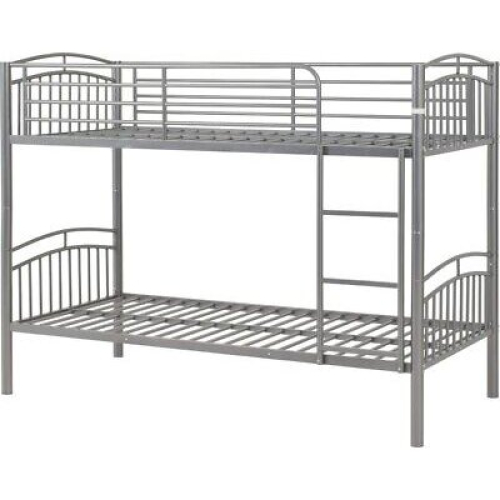 Seconique Seconique Ventura 3ft Metal Bunk Bed - Silver 1