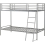 Seconique Seconique Brandon 3ft Metal Bunk Bed - Silver 9