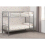Seconique Seconique Ventura 3ft Metal Bunk Bed - Silver 8