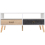 Seconique Nordic 2 Drawer Coffee table White/Distressed Effect - Metal Handles 9