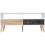 Seconique Nordic 2 Drawer Coffee table White/Distressed Effect - Metal Handles 11