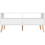 Seconique Nordic 2 Drawer Coffee table White/Distressed Effect - Metal Handles 12