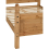 Seconique Corona King 5ft Bed Frame High Foot End Distressed Waxed Pine 15