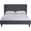 Seconique Arctic King Size Bed - Dark Grey Fabric 2