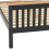 Seconique Monaco 5ft Kingsize Bed High Foot End in Grey and Oak 6