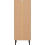 Seconique Leon 2 Drawer 2 Shelf Cabinet Medium Oak Effect Metal Legs 12