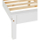 Seconique Matteo 4'6" Bed Low Foot End - White 7