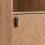 Seconique Leon 1 Door 2 Shelf Cabinet Medium Oak Effect Adjustable Shelving 13