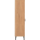 Seconique Leon 1 Door 2 Shelf Cabinet Medium Oak Effect Adjustable Shelving 15