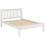 Seconique Matteo 4'6" Bed Low Foot End - White 5