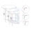 Seconique Athens Round Nest of Tables Concrete Effect/Black 10