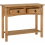 Seconique Corona Distressed Waxed Pine 2 Drawer Console Table 2
