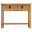 Seconique Corona Distressed Waxed Pine 2 Drawer Console Table 3