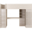 Seconique Jupiter High Sleeper Bed Storage Frame in White and Grey 2 Man Delivery 5