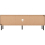 Seconique Leon 2 Door 1 Shelf TV Unit Medium Oak Effect Metal Legs 12