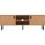 Seconique Leon 2 Door 1 Shelf TV Unit Medium Oak Effect Metal Legs 8