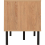 Seconique Leon 2 Door 1 Shelf TV Unit Medium Oak Effect Metal Legs 13