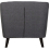 Seconique Seconique Ashley Dark Grey Fabric Armchair 5