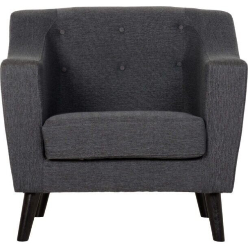 Seconique Seconique Ashley Dark Grey Fabric Armchair 1
