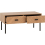 Seconique Leon 2 Drawer Coffee Table Medium Oak Effect Metal Legs 10