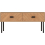 Seconique Leon 2 Drawer Coffee Table Medium Oak Effect Metal Legs 11