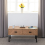 Seconique Leon 2 Drawer Coffee Table Medium Oak Effect Metal Legs 15