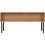Seconique Leon 2 Drawer Coffee Table Medium Oak Effect Metal Legs 13
