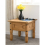 Seconique Corona Pin Lamp Table Distressed Waxed Pine With Metal Studs 7