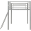 Seconique Kora Mid Sleeper Metal Bed Frame in Silver Finish fits  3ft Single Mattress 2
