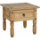 Seconique Seconique Corona Distressed Waxed Pine 1 Drawer Lamp Table 2