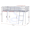 Seconique Kora Mid Sleeper Metal Bed Frame in Silver Finish fits  3ft Single Mattress 3