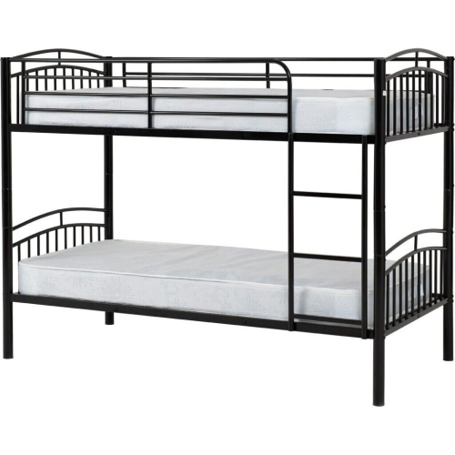 Seconique Seconique Ventura 3ft Metal Bunk Bed - Black 1