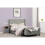 Seconique (Double4ft 6inch-135cm)Amelia Plus Storage Metal Bed Frame Dark Grey Fabric 8