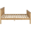 Seconique (4FT 6inch Double 135cm)Monaco Pine Bed Frame High Foot End Distressed Waxed Pine 12
