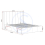 Seconique (Double4ft 6inch-135cm)Amelia Plus Storage Metal Bed Frame Dark Grey Fabric 5