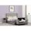 Seconique (Double4ft 6inch-135cm)Amelia Plus Storage Metal Bed Frame Dark Grey Fabric 9