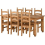 Seconique Seconique Corona Mexican Pine 6ft Dining Set - Supplied with 6 Pine Chairs 2