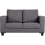 Seconique Tempo Two Seater Sofa-in-a-Box Grey Fabric 2