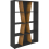 Seconique Naples 4 Shelf Medium Bookcase Shelving Unit - Black & Pine Effect 10