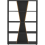 Seconique Naples 4 Shelf Medium Bookcase Shelving Unit - Black & Pine Effect 11