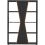 Seconique Naples 4 Shelf Medium Bookcase Shelving Unit - Black & Pine Effect 12