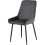 Seconique Quebec Straight Edge Dining Set Medium Oak Effect with Grey Velvet Chairs 5