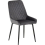 Seconique Quebec Straight Edge Dining Set Medium Oak Effect with Grey Velvet Chairs 7