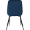 Seconique Quebec Straight Edge Dining Set Medium Oak Effect with Blue Velvet Chairs 10